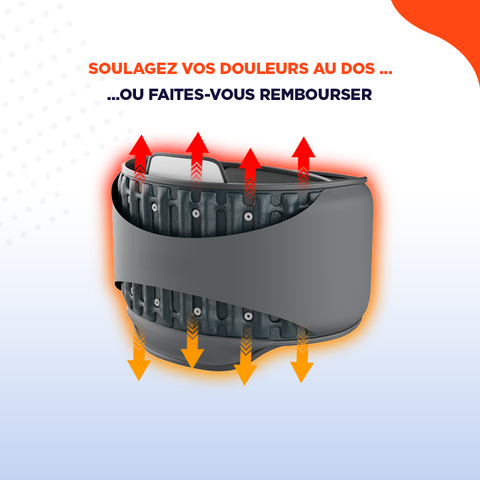 BackRelief | Ceinture lombaire gonflable pour décompresser le bas du dos