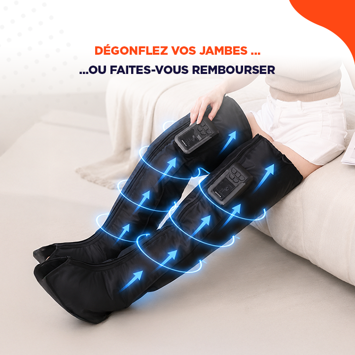 LegFlow | Masseur de jambes par compression pour des jambes légères et dégonflées