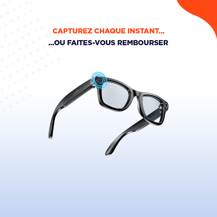 SnapGlass | Lunettes connectées intelligentes avec caméra et IA intégrée