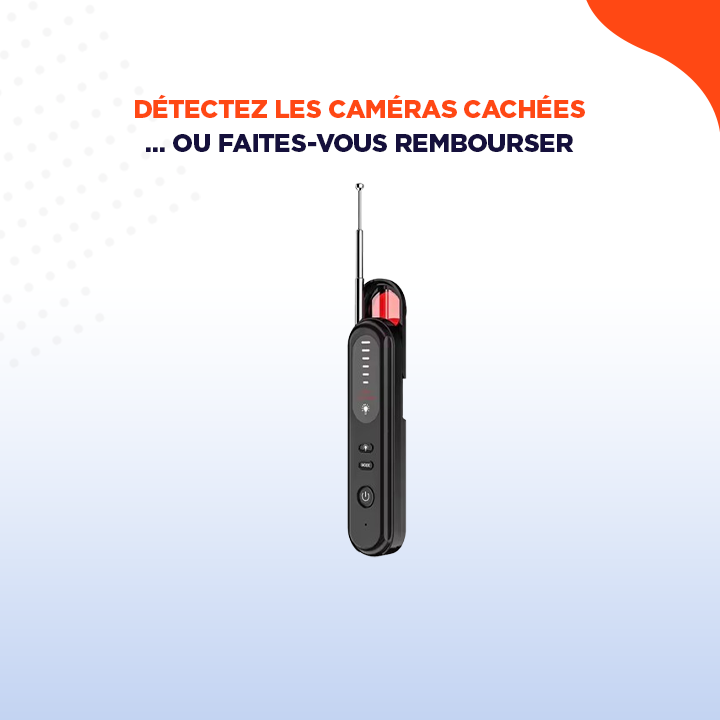SpyDetector | Détecteur de caméras cachées 4-en-1 pour votre sécurité personnelle