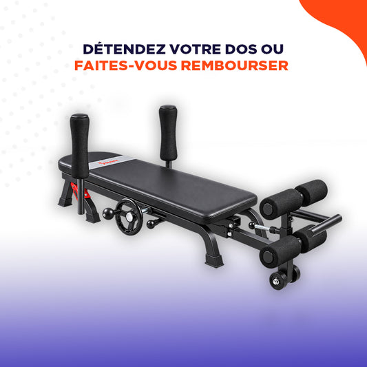 BackStretch | Table d'étirement innovante pour un dos sans douleur.