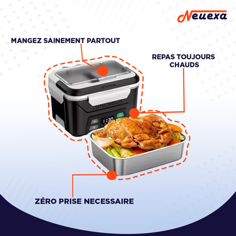 HeatBox | Lunch box chauffante sans fil pour des repas chauds partout