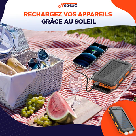 SolarCharge | Batterie solaire robuste pour rester connecté sous le soleil du Maroc