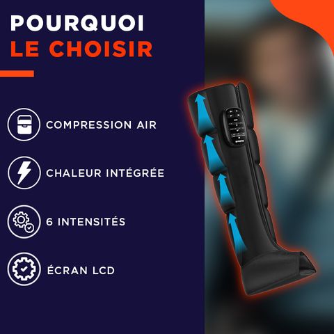 RecoveryMax | Système de compression intelligent pour des jambes légères et reposées