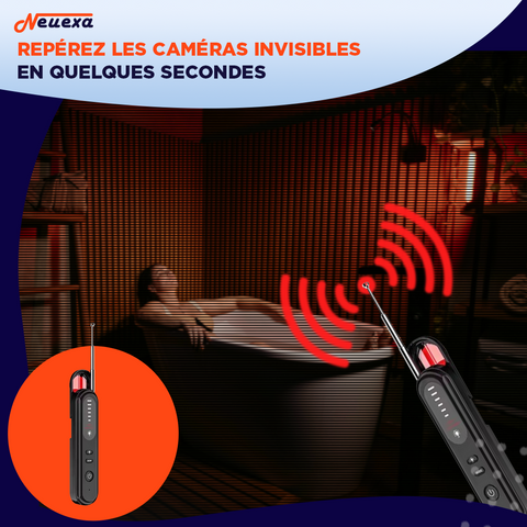 SpyDetector | Détecteur de caméras cachées 4-en-1 pour votre sécurité personnelle