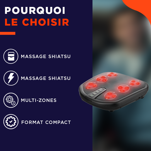 FootRelief™ | Masseur Shiatsu Chauffant pour une Relaxation Ultime