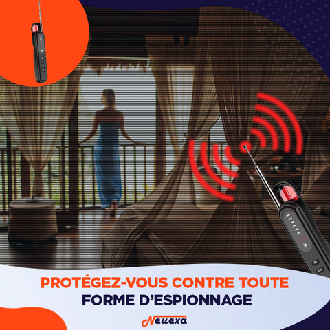 SpyDetector | Détecteur de caméras cachées 4-en-1 pour votre sécurité personnelle