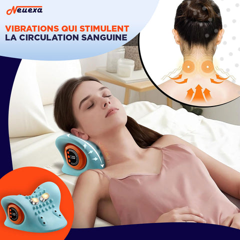 NeckStretch | Oreiller de massage intelligent pour réaligner votre cou en douceur