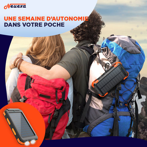 SolarCharge | Batterie solaire robuste pour rester connecté sous le soleil du Maroc