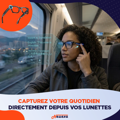 SnapGlass | Lunettes connectées intelligentes avec caméra et IA intégrée
