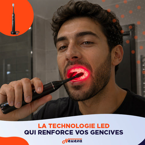 Red Light Toothbrush | La brosse à dents qui redonne de l'éclat à votre sourire