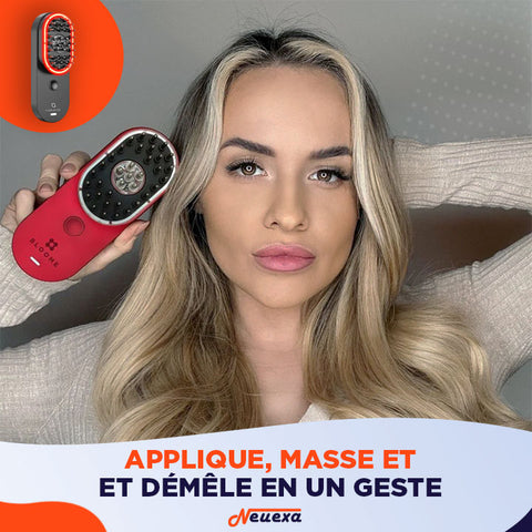 ScalpRevive | Brosse massante vibrante pour soulager les tensions et nourrir le cuir chevelu
