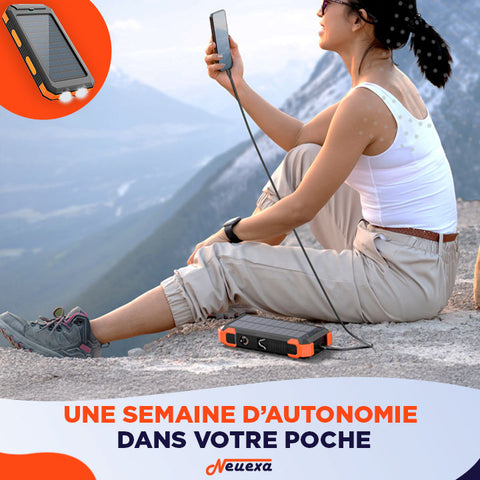SolarCharge | Batterie solaire robuste pour rester connecté sous le soleil du Maroc