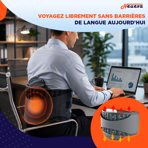 BackRelief | Ceinture lombaire gonflable pour décompresser le bas du dos