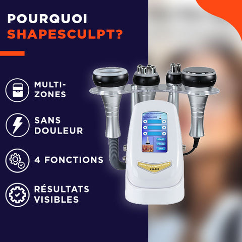 ShapeSculpt | Appareil 4-en-1 pour raffermir le ventre, le visage, les bras et les cuisses à domicile