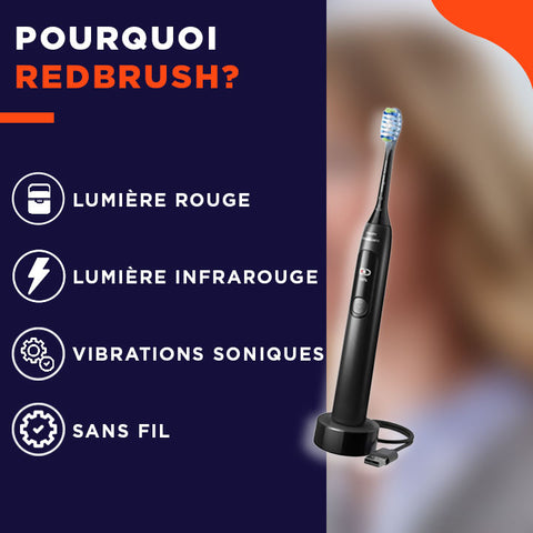 Red Light Toothbrush | La brosse à dents qui redonne de l'éclat à votre sourire