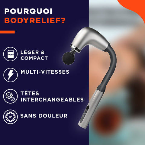 BodyRelief | Masseur ergonomique pour un soulagement instantané et sans effort des douleurs musculaires