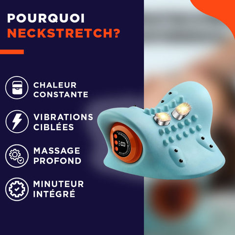 NeckStretch | Oreiller de massage intelligent pour réaligner votre cou en douceur