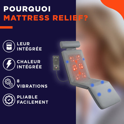 Mattress Relief  | Un vrai soulagement pour un bas du dos fatigué