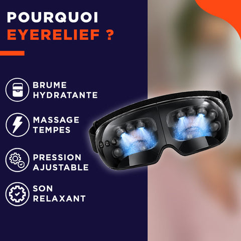 EyeRelief | Masseur oculaire innovant pour soulager la fatigue des yeux