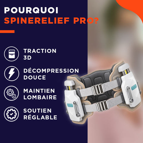 SpineRelief Pro | Ceinture de décompression contre le mal de dos