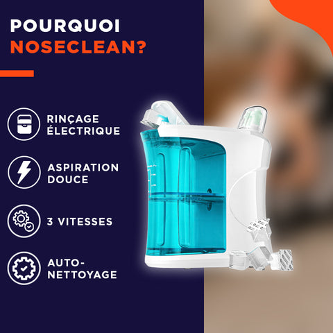 NoseClean | Nettoyeur nasal électrique pour respirer plus librement.