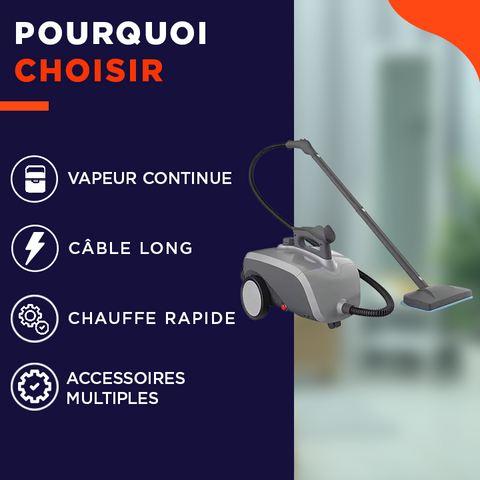 SteamMaster | Nettoyeur vapeur puissant pour une propreté impeccable sans effort