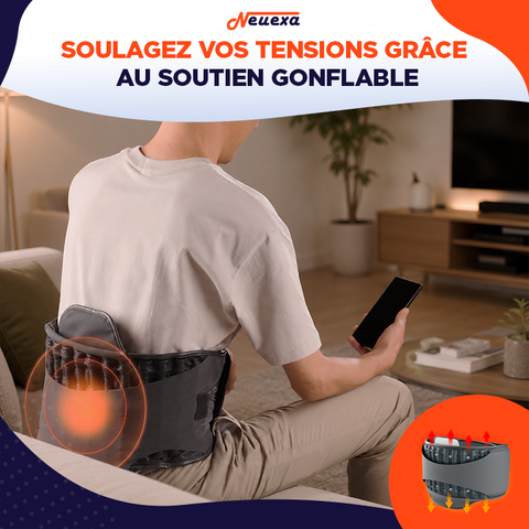 BackRelief | Ceinture lombaire gonflable pour décompresser le bas du dos