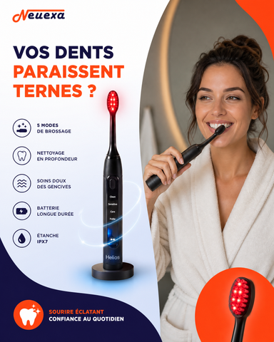 Red Light Toothbrush | La brosse à dents qui redonne de l'éclat à votre sourire