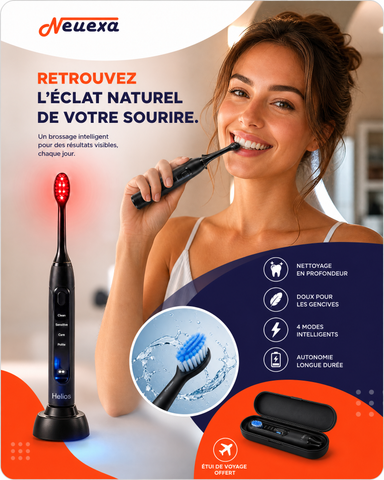 Red Light Toothbrush | La brosse à dents qui redonne de l'éclat à votre sourire