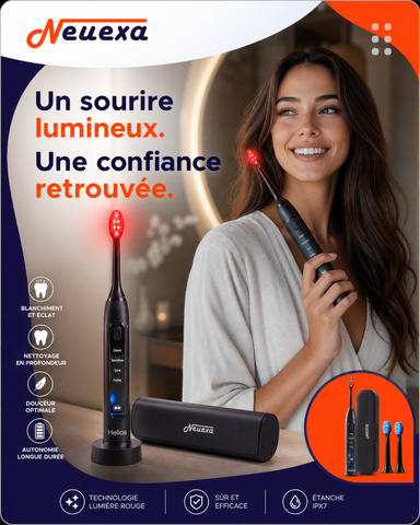 Red Light Toothbrush | La brosse à dents qui redonne de l'éclat à votre sourire