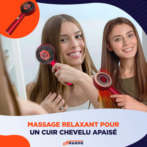 HairBoost | Brosse de massage 3 en 1 pour stimuler les cheveux